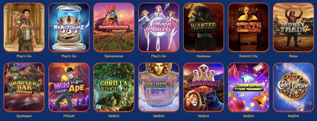 Populaarsed mängutootjad Buusti kasiinos