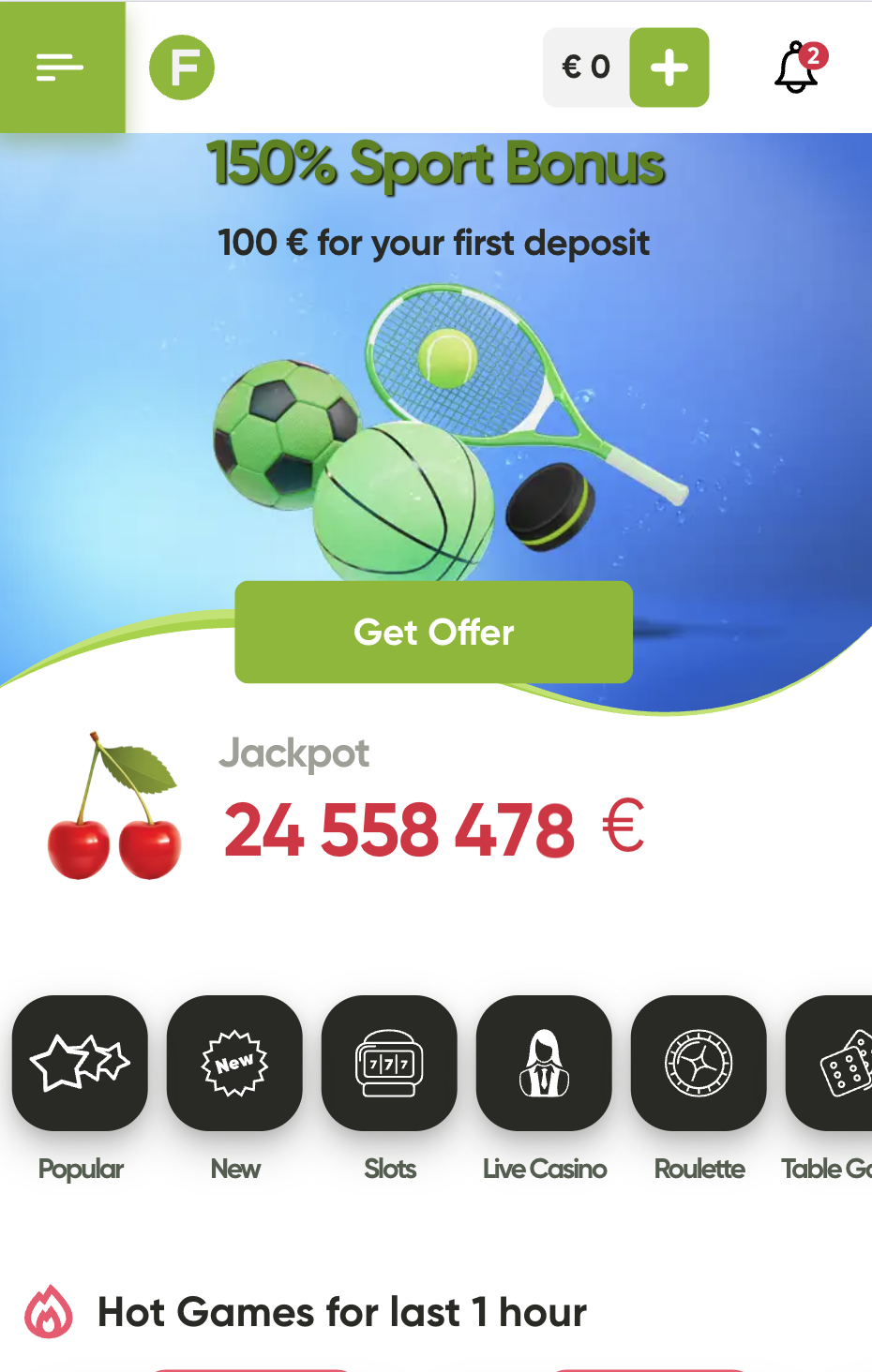 Fresh-kasiinos-registreerumine-1.-samm-EE