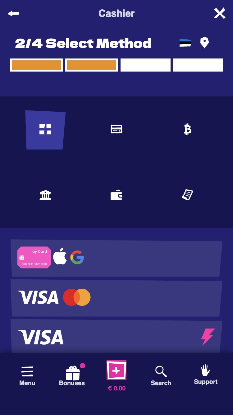 RoySpins kasiinos registreerumine 3