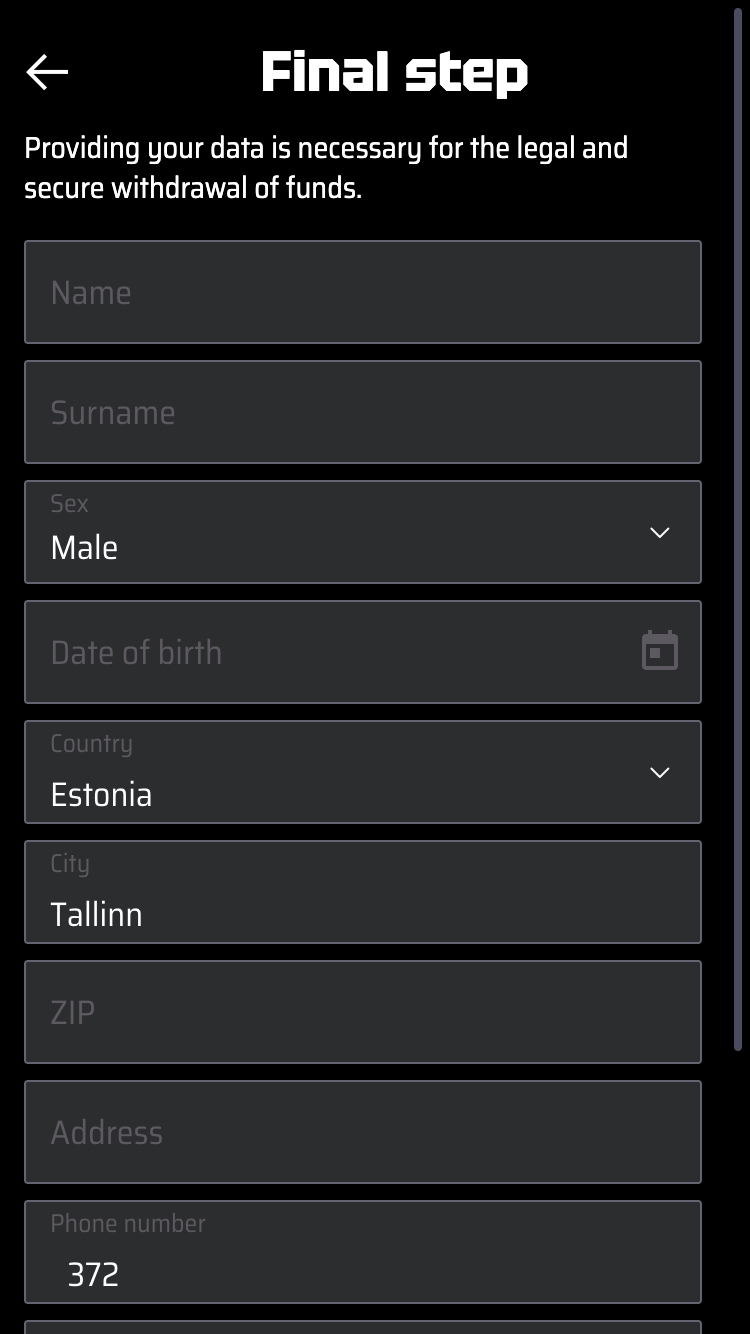 Slots Vader kasiinos registreerumine 3