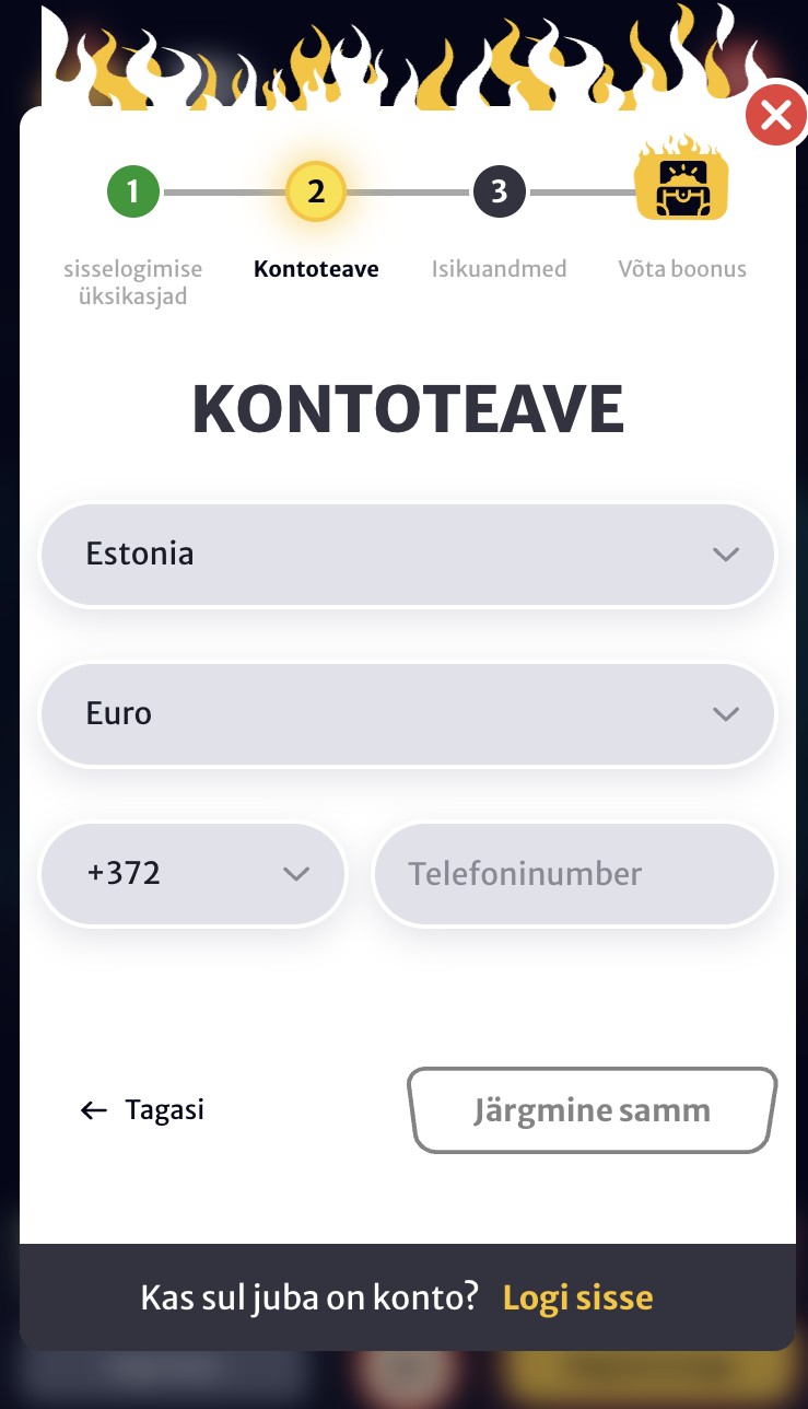 Hellwinz kasiinos registreerumine 2