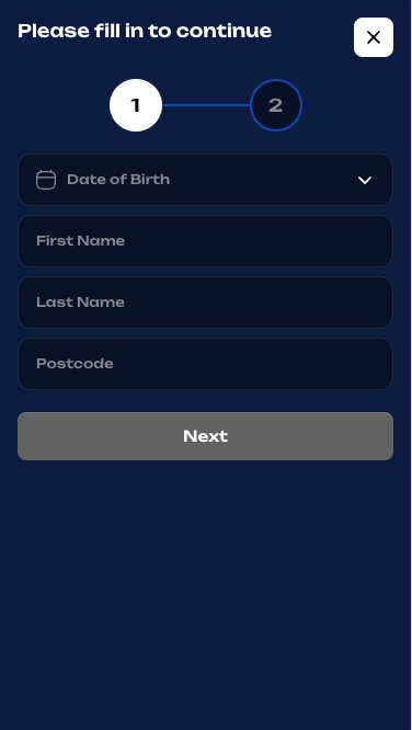 Fugu Casino registreerimise 3. samm