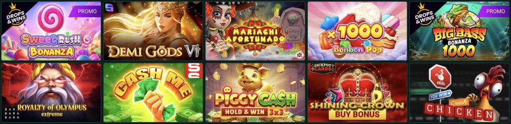 SpinBetter kasiino mängud