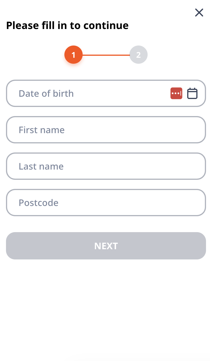 Monro casino registreerimise 2. samm