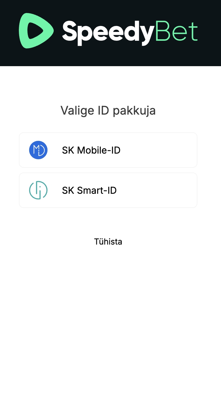 SpeedyBet kasiino registreerimine samm 3