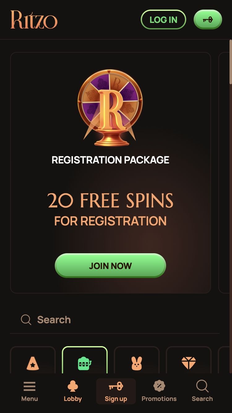 Ritzo kasiinos registreerumine 1