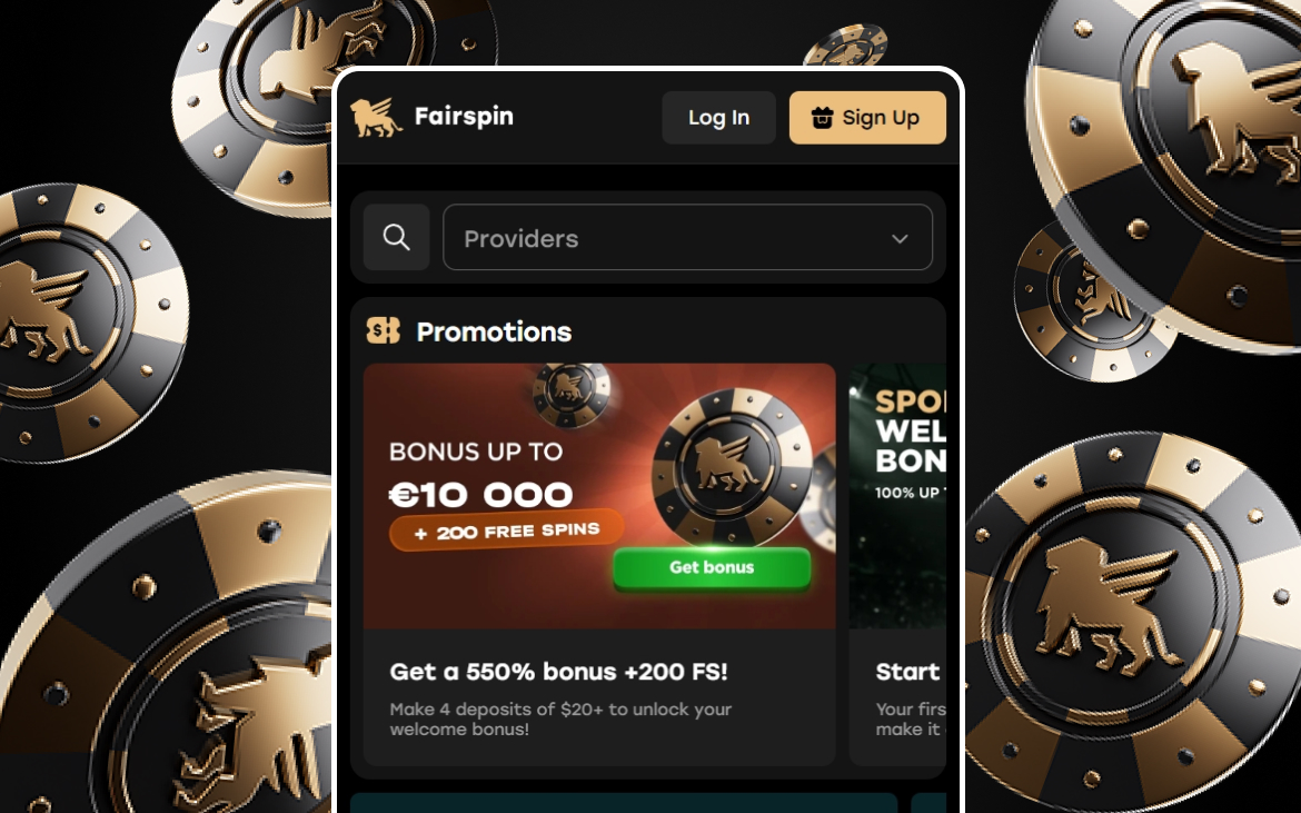 Fairspin kasiino registreerimise 2. samm