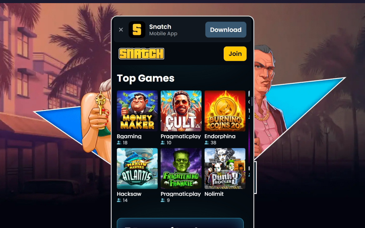 Snatch kasiino registreerimise 4. samm