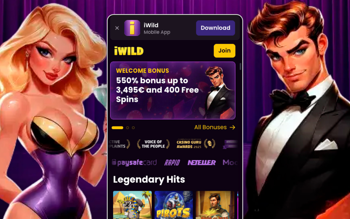 iWild kasiino registreerimise 2. samm